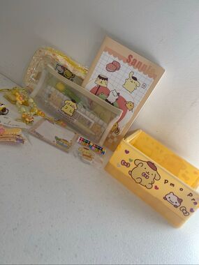 Pompompurin stocking stuffer or back to school bundle lot 18 pieces pens, eraser
